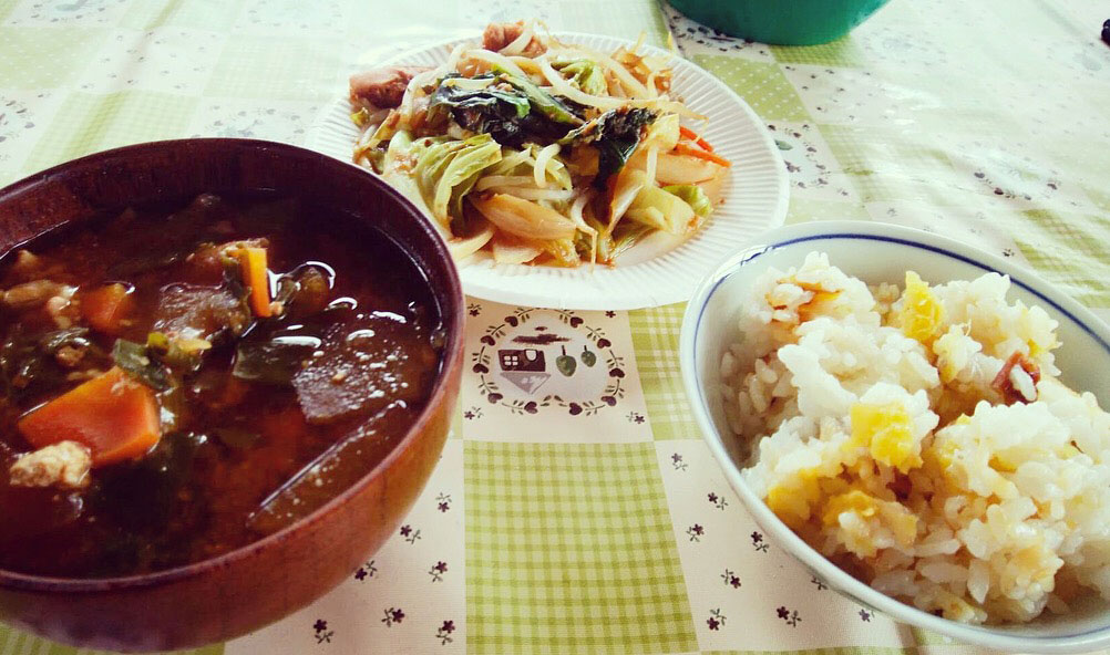 岐阜の青空の食事例